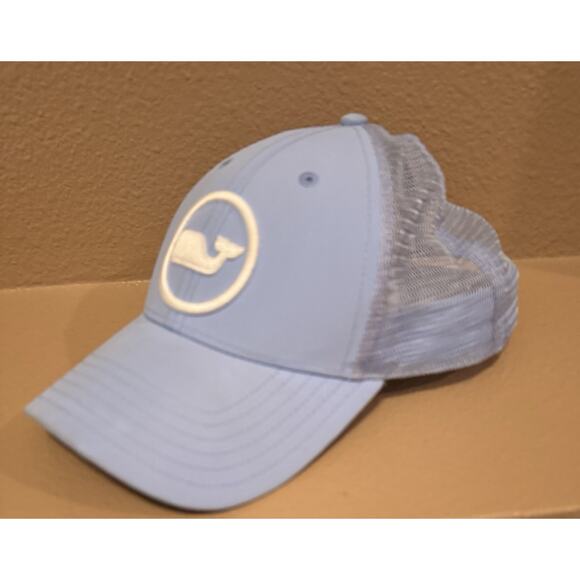 VINEYARD VINES Hat Blue White Adjustable Snapback Mesh Cap - Picture 2 of 6